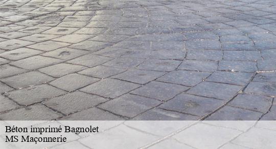 Béton imprimé