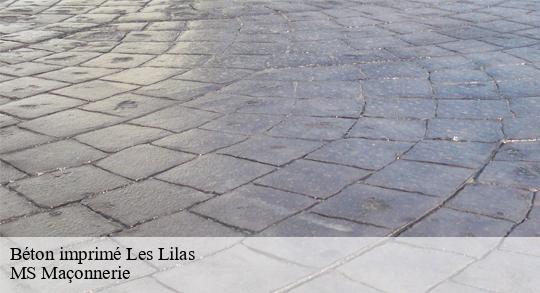 Béton imprimé