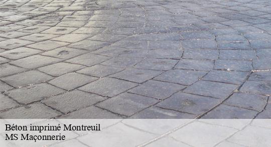 Béton imprimé