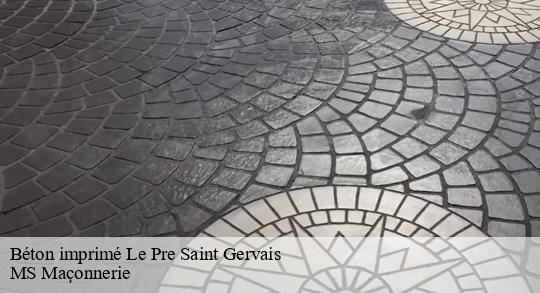 Béton imprimé